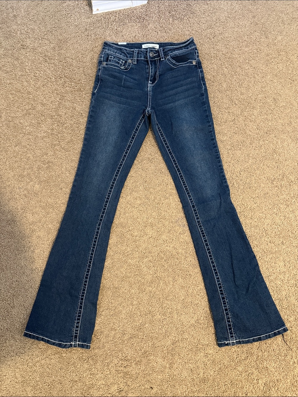 Almost Famous Dark Blue Flare Jeans
